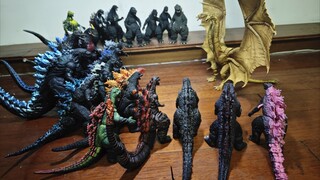 基多拉第一天到家，哥斯拉们都围过来了。。。