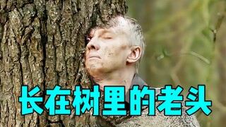 The old man crossed the fork and got stuck in the tree.