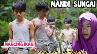 ALI MANCING | AYAH DI PHK | mandi sungai | keluarga ambyar | MUHYI OFFICIAL | komedi trending