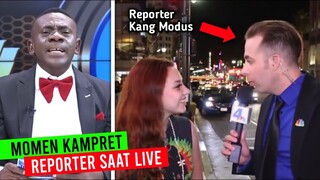 Modusin Cewe Saat LIVE..!! Deretan Momen K4MPRET Reporter/Pembawa Acara #08