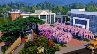 The Sims 4 Speed Build : Copperdale Arts High School Build - Nevertheless Kdrama inspired