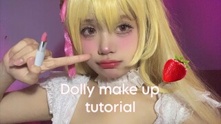 dolly cosplay make up tutorial 💗 #fyp #foryou #cosplay #anime #makeup #makeuptutorial #tutorial