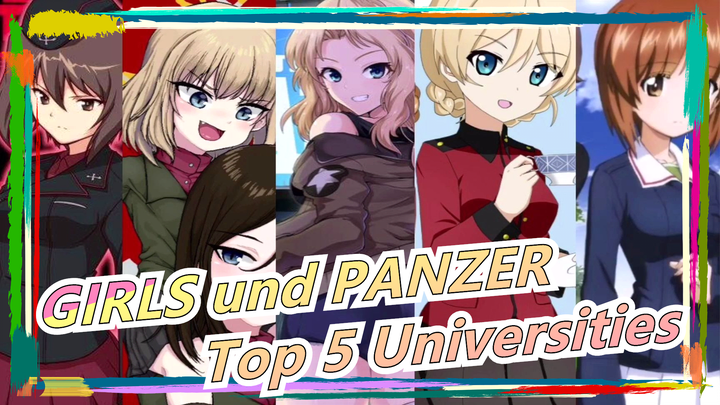 GIRLS und PANZER|A sense of oppression from the Top 5 Universities