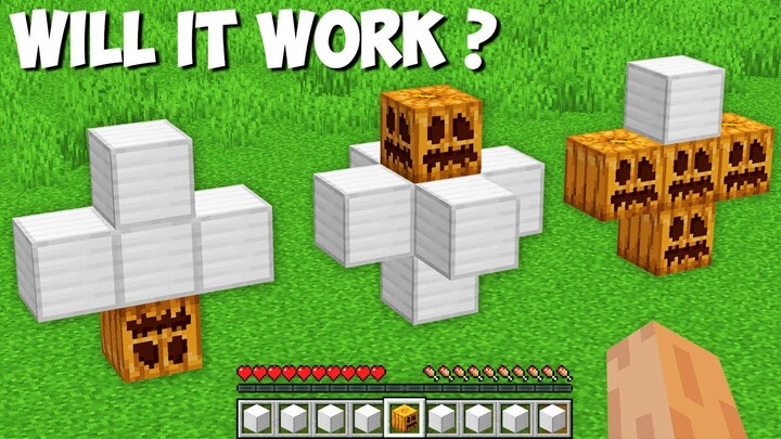 New SECRET WAY TO SPAWN AN IRON GOLEM in Minecraft ! WILL IT WORK ?