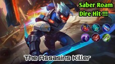 Saber Dire Hit bantai musuh | MLBB Mobile legend