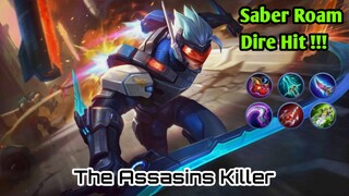 Saber Dire Hit bantai musuh | MLBB Mobile legend