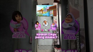 Cikgu Jasmin 🆚 Cikgu Melati 🆚 Cikgu Besar: Siapa Cikgu Paling Disukai? | MRI PanSos Kap #Shorts