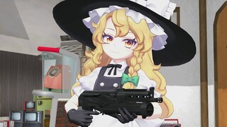 [Touhou MMD] Súng tiểu liên Marisa và PP-19 Bison