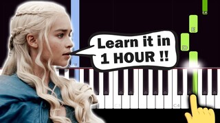 Game of Thrones Theme - EASY Piano tutorial