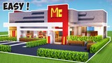 Cara Membuat Restoran Mc Donald + Interior ! || Minecraft Modern Pt.25