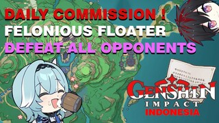 Daily Commission Genshin Impact Felonious Floater Kill Monster【Vtuber Indonesia】