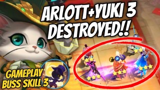 THIS IS HOW TO USE BUSS 3 EVEN IF ALREADY NERFED !! YUKI 3  VS BUSS 3 !! MAGIC CHESS MOBILE LEGENDS