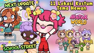 INFO UPDATE STREET DI SEKOLAH DAN MENCARI 11 KOSTUM TEMA HEWAN | AVATAR WORLD | PAZU