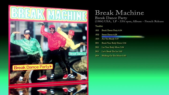 Break Machine (1984) Break Dance Party [LP - 33⅓ RPM - Album French Release]