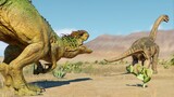 INDOMINUS REX HUNTING CAMARASAURUS HERD IN DESERT - Jurassic World Evolution 2