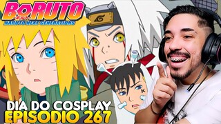 DIA DO COSPLAY | KAWAKI DESCOBERTO? | ARCO KAWAKI NA ACADEMIA NINJA | BORUTO 267 REACT