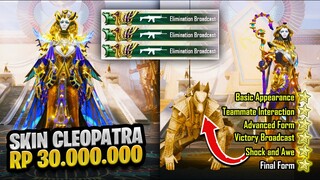 TOP UP RP 30.000.000 BELI SKIN PHARAOH CEWE CLEOPATRA MAX LEVEL! - PUBG MOBILE IRIDESCENCE