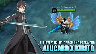 SCRIPT SKIN ALUCARD X KIRITO ANIME SWORD ART ONLINE - MOBILE LEGENDS