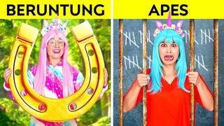 UNICORN HOKI VS UNICORN APES DI PENJARA || Momen Lucu dan Seru di Penjara oleh 123 GO!