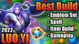 LUO YI BEST BUILD 2022 | TOP 1 GLOBAL LUO YI BUILD | LUO YI - MOBILE LEGENDS | MLBB