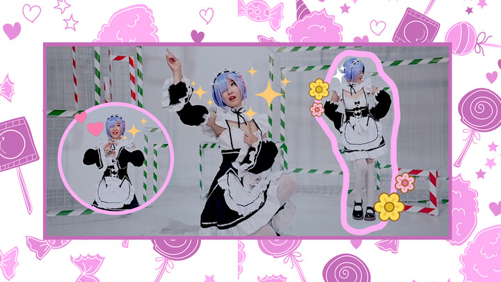 Love Potion cover dance in cosplay suit as Reim