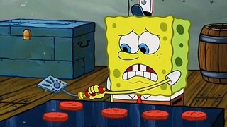 The universal spatula! The little sponge can finish the Krabby Patty "SpongeBob SquarePants" while s