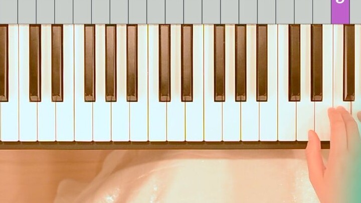 "The Song of Tanjiro Kamado" Demon Slayer with fingering super simple piano tutorial [self-made]