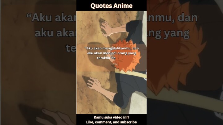 Quotes Anime part 36 2023 #shorts #short #animequotes #anime #haikyuu #hinatashoyo #kageyamatobio