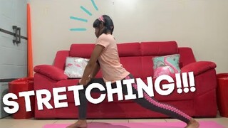 STRETCHING ROUTINE + TRYING SOME TUMBLINGS!!! | Lady Pipay