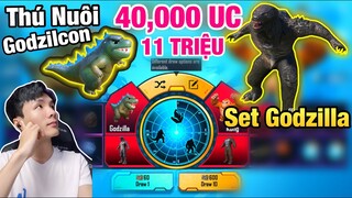 [PUBG Mobile] Nạp 11 Triệu Đập Hòm Vòng Quay Thú Cưng Mới | 40K UC FULL SET GODZILLA