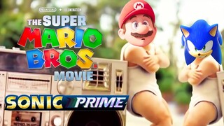 The Super Mario Bros x Sonic Prime & Baby Dance - Coffin Dance Meme (Parody)