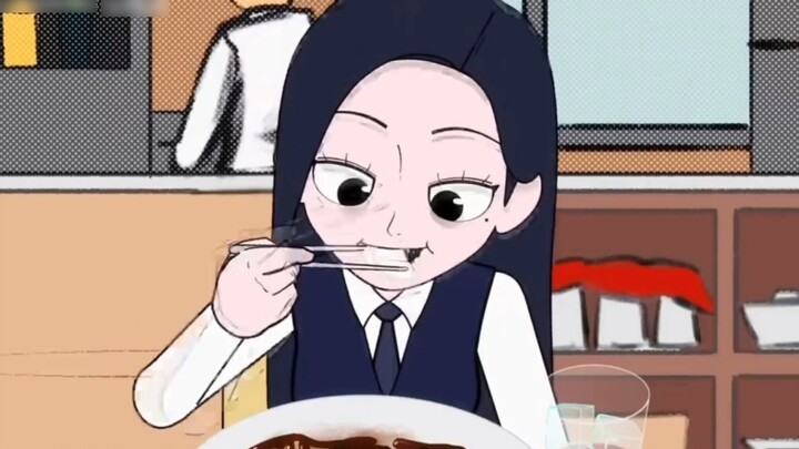 [Lucu] Kekasih siswa SMA Korea makan mie goreng dan pemilik restoran tertawa tanpa mengucapkan sepat