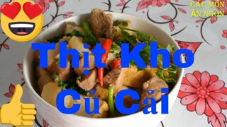 Các Món Ăn Ngon_Thịt đùi kho_củ cải_tàu hũ -thơm ngon #62