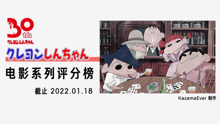 蜡笔小新电影系列评分榜（纪念《蜡笔小新》开播30周年）