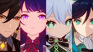 لحظات غضب الآلهة الأربعة في تيفات! [غينشين إنتراكتيون]