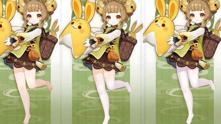 [Genshin Impact] Yao Yao Barefoot in White Stockings~