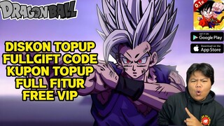 AKHIRNYA GAME DRAGONBALL INCOMING RILIS DENGAN RAMAH UNTUK F2P GIFTCODE BANYAK HADIAH!