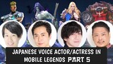 JAPANESE VOICE ACTORS IN MOBILE LEGENDS [PART 5] WITH VOICE SAMPLE