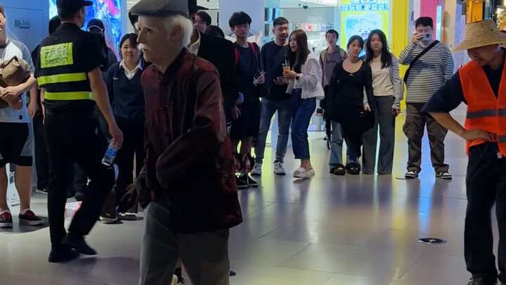 The old man was just there to watch the fun, but then…
