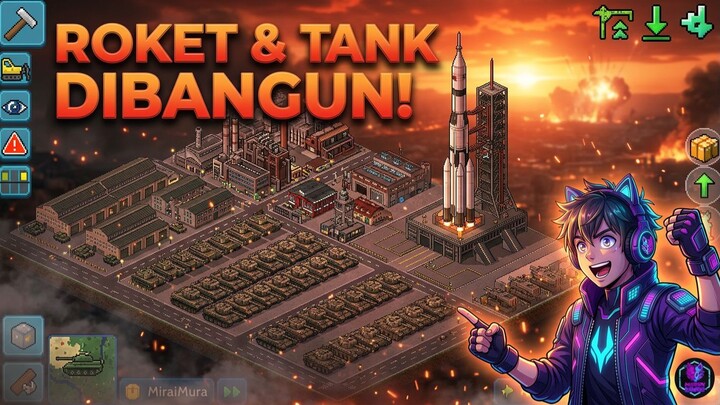 Membangun Pangkalan Militer Lengkap! Ada Roket & Tank di Kota Kita!
