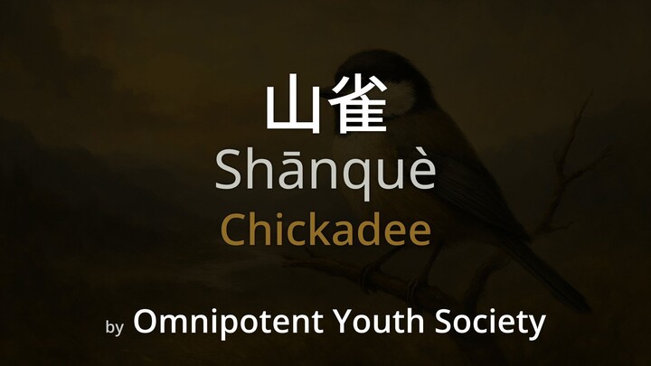 Chickadee 山雀 - Omnipotent Youth Society Lyrics (Simplified Chinese + Pinyin + English)