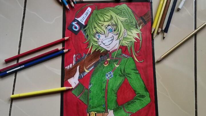 Speed Draw tanya degurechaff character enjoy my video | | BY RZY_ART
