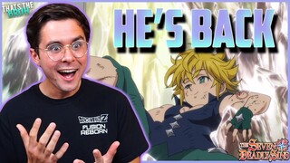 "Meliodas Is BACK!" Seven Deadly Sins Season 4 Episode 12 Live Reaction!