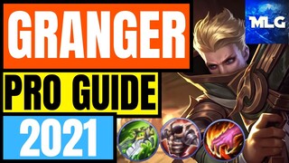 ML GRANGER GUIDE 2021! | GRANGER EMBLEM AND BUILD 2021 AND MORE | Mobile Legends