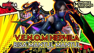 MAKE SKIN INI AUTO GACOR NGAK SIH⁉️MARKSMAN UNDERRATED - HANABI VENOM NEPHILA MOBILE LEGENDS