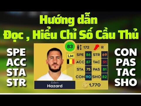 Dream league soccer 2022: Cách đọc chỉ số cầu thủ dễ nhất //Gammer