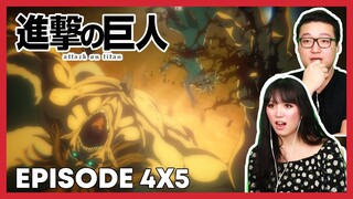 FIRST BLOOD, TEAM PARADIS | Attack on Titan Couples Reaction Season 4 Episode 5