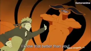 Moments of Kurama and Naruto