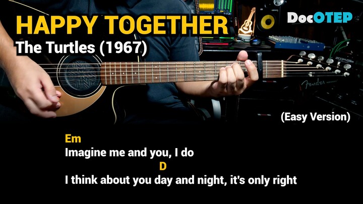 Happy Together - The Turtles (1967) Easy Guitar Chords Tutorial with Lyrics Part 3 REELS