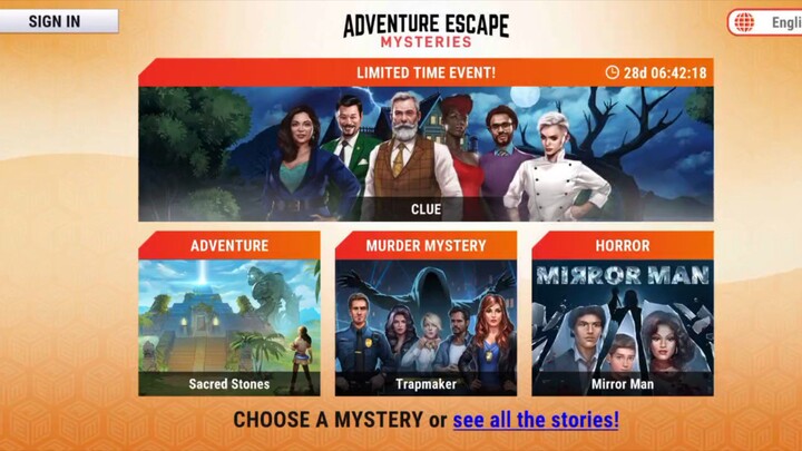 let's play Adventure escape mysteries